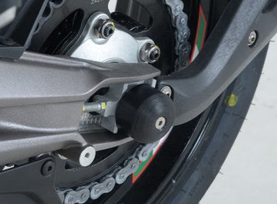 SLIDERY WAHACZA RG RACING APRILIA CAPONORD 1200, LEWA STRONA BLACK