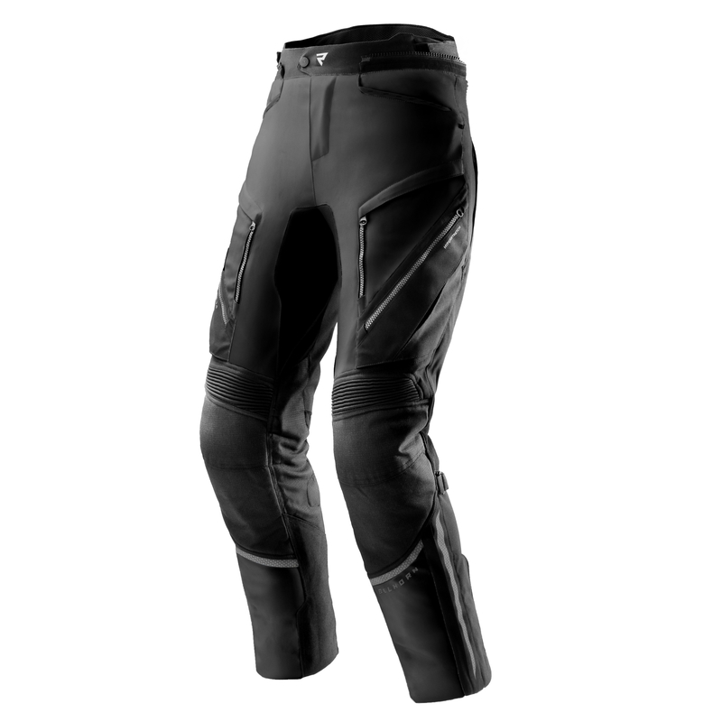 SPODNIE MOTOCYKLOWE TEKSTYLNE DAMSKIE REBELHORN HARDY 3.0 BLACK (KRÓTKA NOGAWKA) S-WS