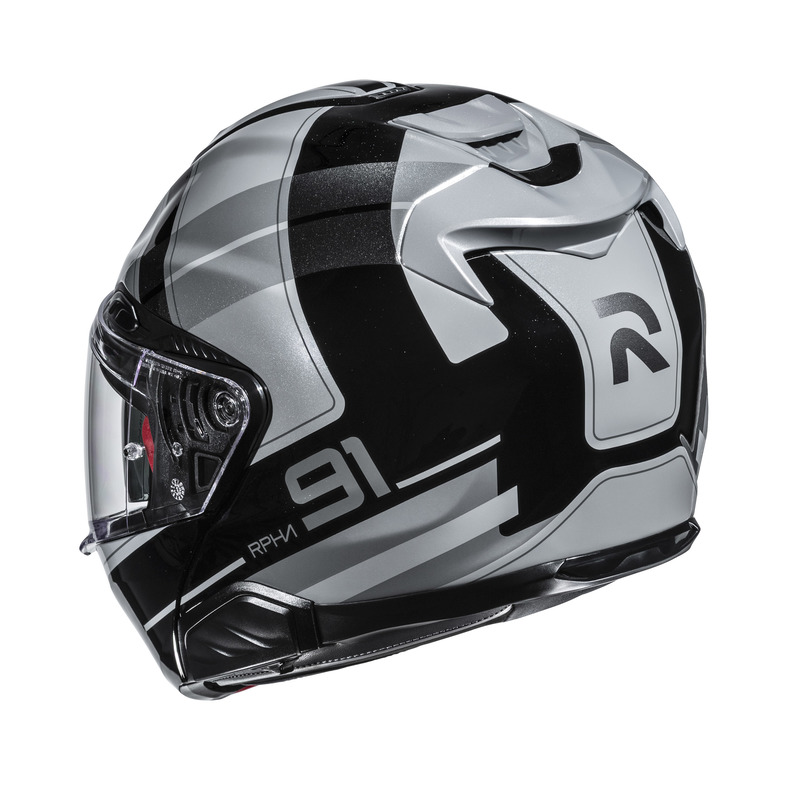 KASK MOTOCYKLOWY HJC RPHA91 RIU BLACK GREY XS