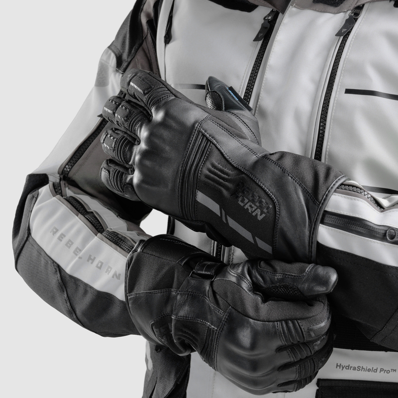 RĘKAWICE MOTOCYKLOWE REBELHORN TRACER WP BLACK