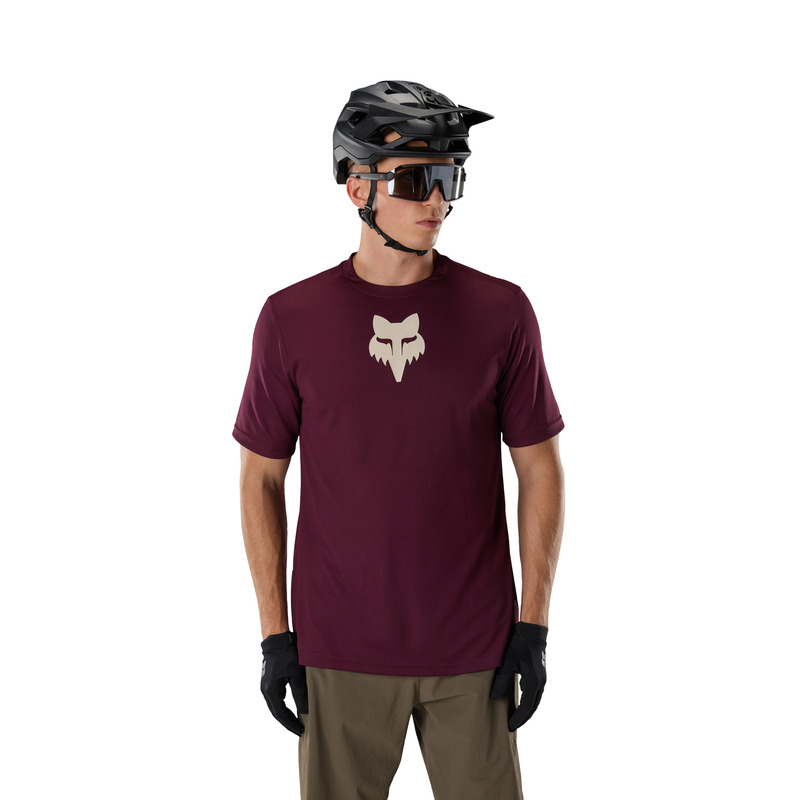 KOSZULKA ROWEROWA FOX RANGER HEAD DARK MAROON S
