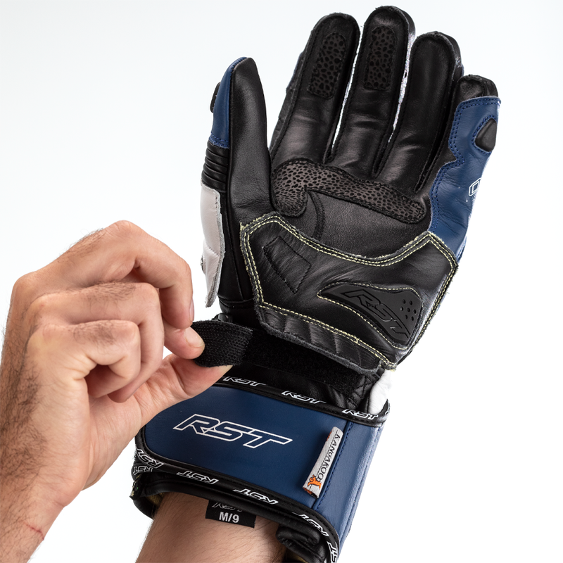 RĘKAWICE MOTOCYKLOWE RST TRACTECH EVO 4 BLUE WHITE BLACK S