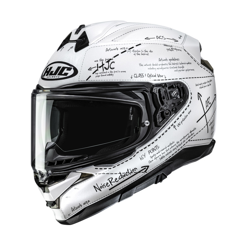 KASK MOTOCYKLOWY HJC F72 ODYSSEA WHITE BLACK XXL