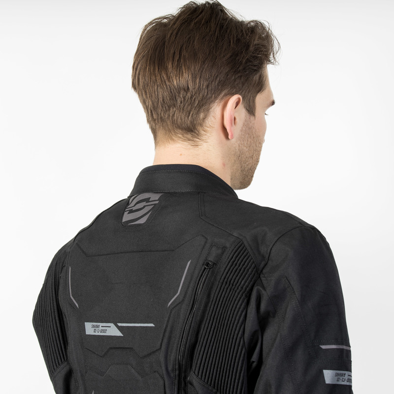 KURTKA MOTOCYKLOWA TEKSTYLNA OZONE SAHARA BLACK