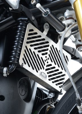 OSŁONA CHŁODNICY OLEJU RG RACING BMW R NINE T, STAL NIERDZEWNA