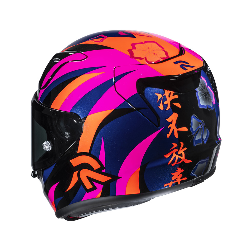KASK MOTOCYKLOWY HJC RPHA12 DIRANO ORANGE PINK L
