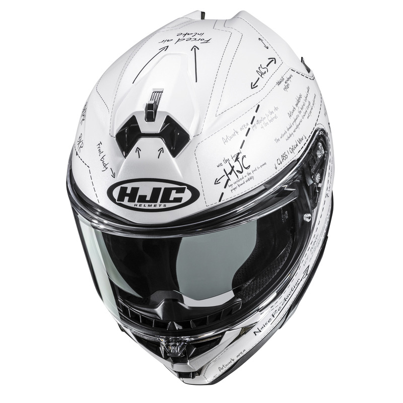 KASK MOTOCYKLOWY HJC F72 ODYSSEA WHITE BLACK XXL