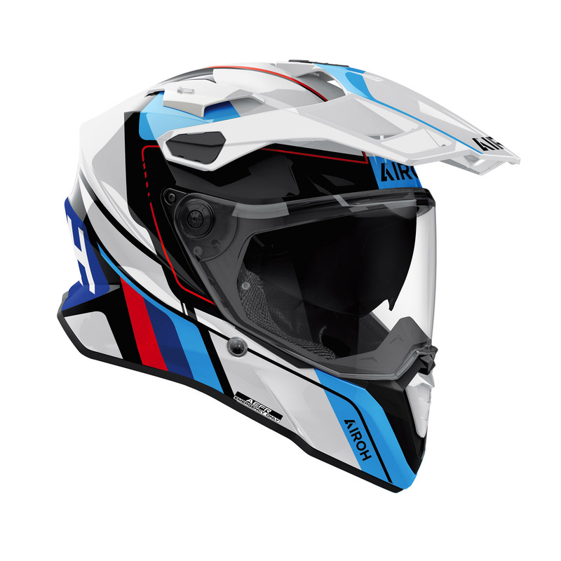 KASK MOTOCYKLOWY AIROH COMMANDER 2 SKIP WHITE GLOSS