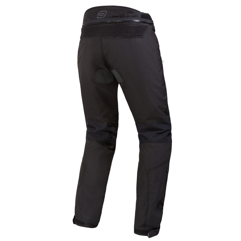 SPODNIE MOTOCYKLOWE TEKSTYLNE OZONE VULCAN BLACK (DŁUGA NOGAWKA)