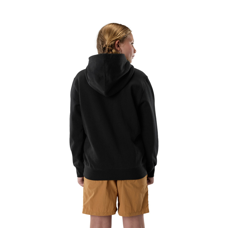 BLUZA Z KAPTUREM JUNIOR FOX SLOWBURN FLEECE PO BLACK