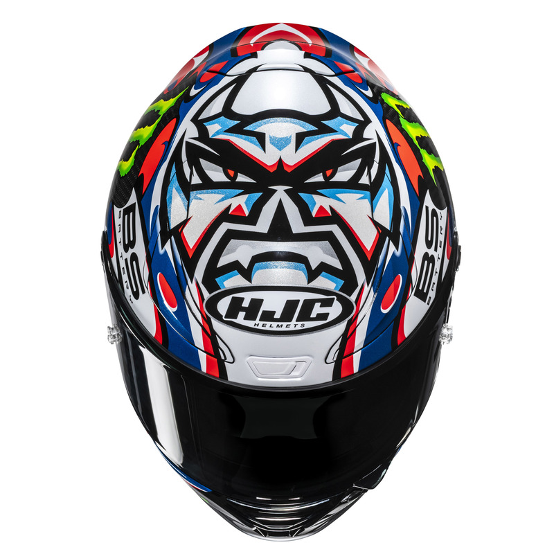 KASK MOTOCYKLOWY HJC RPHA1 V2 CARBON QUARTARARA LE MANS 3 REPLICA BLACK BLUE