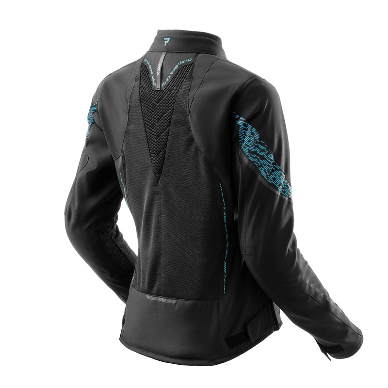 KURTKA MOTOCYKLOWA TEKSTYLNA DAMSKA REBELHORN JAX BLACK BLUE WXS
