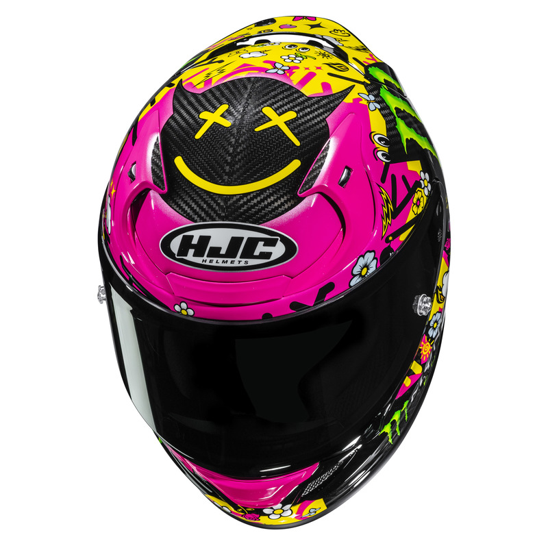 KASK MOTOCYKLOWY HJC RPHA12 CARBON QUARTARARO LE MANS 4 PINK BLACK XL
