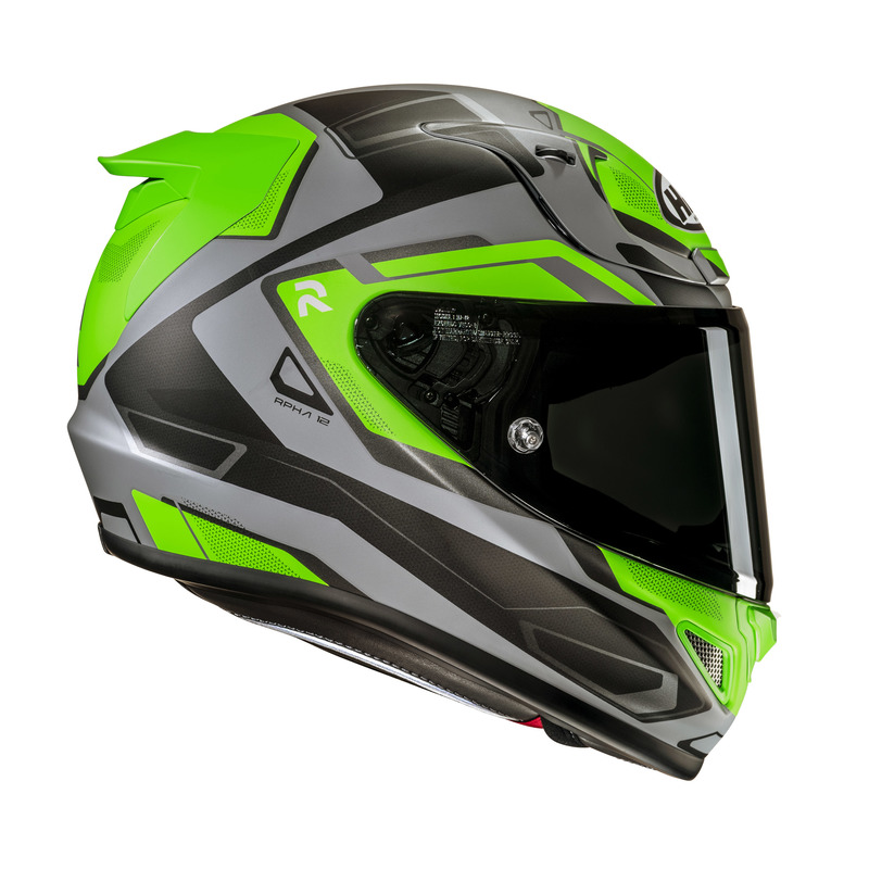 KASK MOTOCYKLOWY HJC RPHA12 BRELS GREEN GREY M