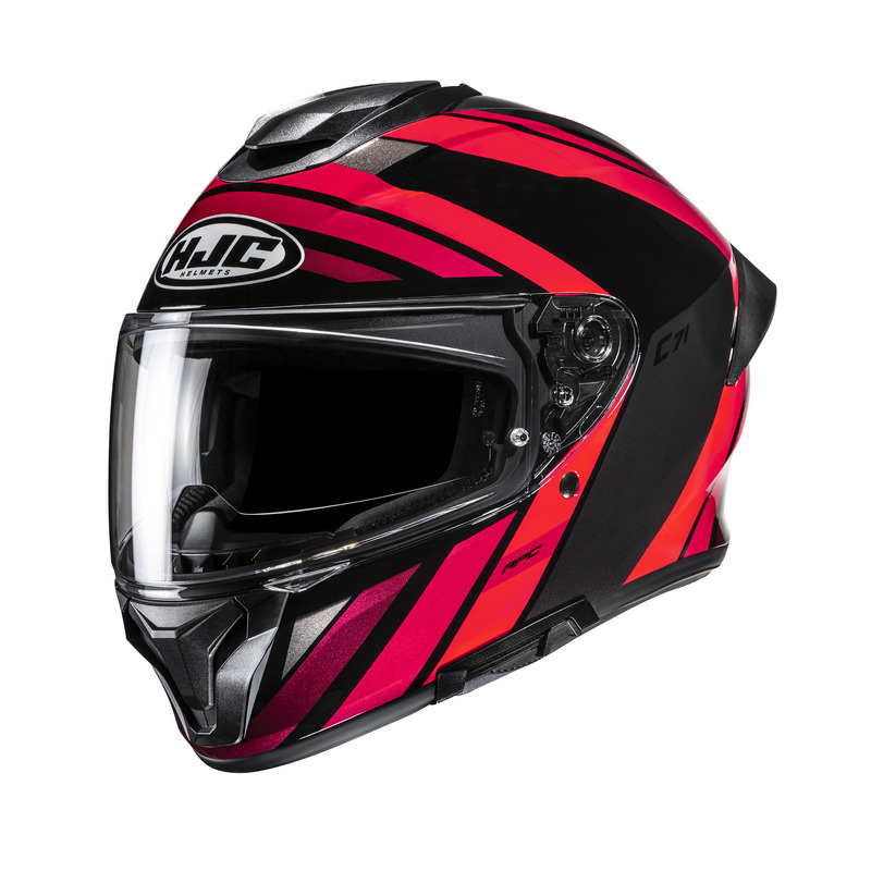 KASK MOTOCYKLOWY HJC C71 FABER RED BLACK