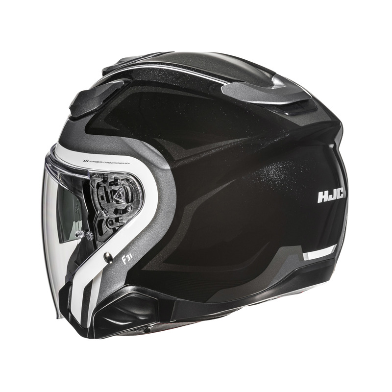KASK MOTOCYKLOWY HJC F31 BASK BLACK WHITE XXL