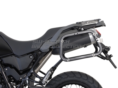 ZESTAW KUFRÓW BOCZNYCH TRAX ADV I STELAŻY SW-MOTECH YAMAHA XT 660 Z TENERE (07-16) BLACK 45/45L