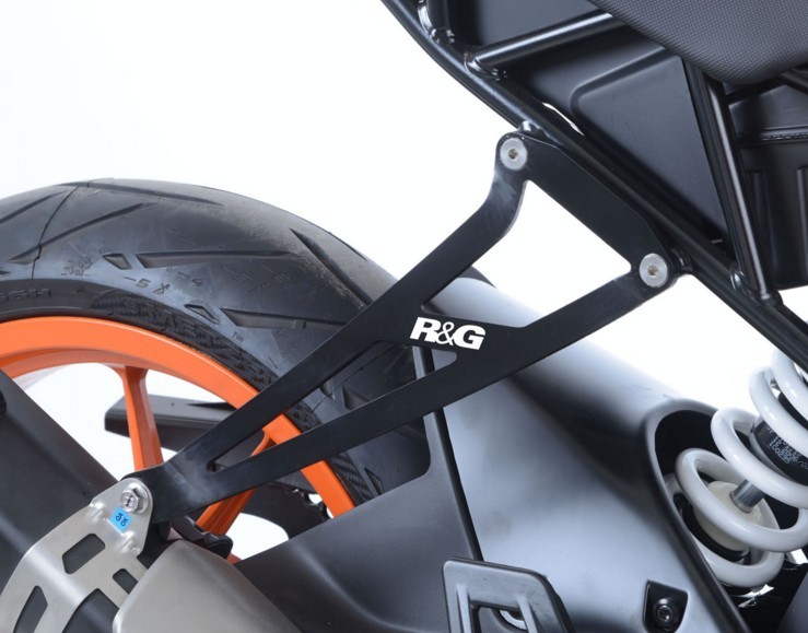 MOCOWANIE WYDECHU RG RACING KTM RC125 (17-) / RC390 (17-) BLACK