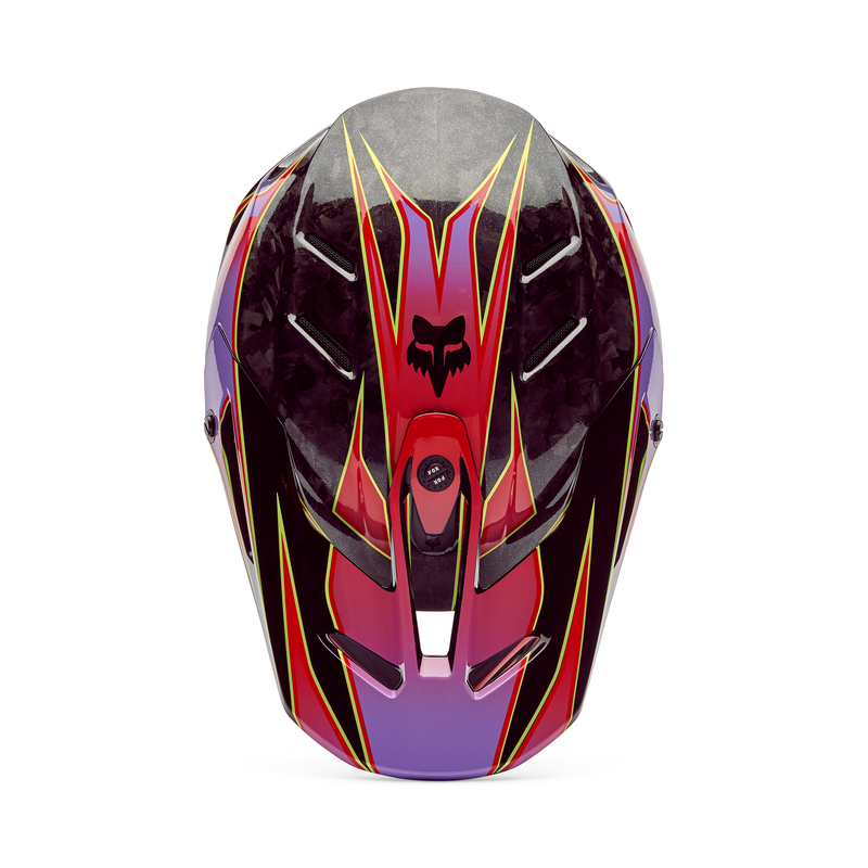 KASK MOTOCYKLOWY FOX V3 RS CANVAS RED