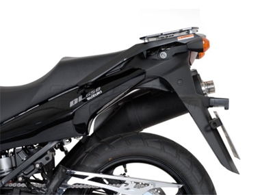 ZESTAW KUFRÓW BOCZNYCH TRAX ADV I STELAŻY SW-MOTECH SUZUKI DL 650 V-STROM (04-10) SILVER 45/37L