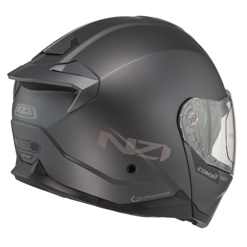 KASK MOTOCYKLOWY NZI COMBI 3 DUO ANTRACITE MATT S
