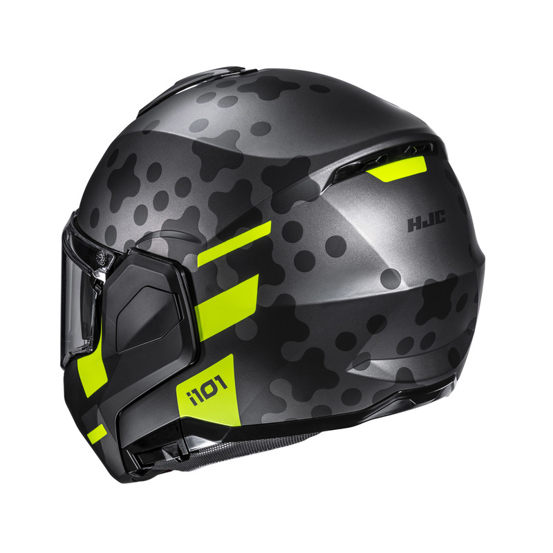 KASK MOTOCYKLOWY HJC I101 ASTEL GREY YELLOW XXL