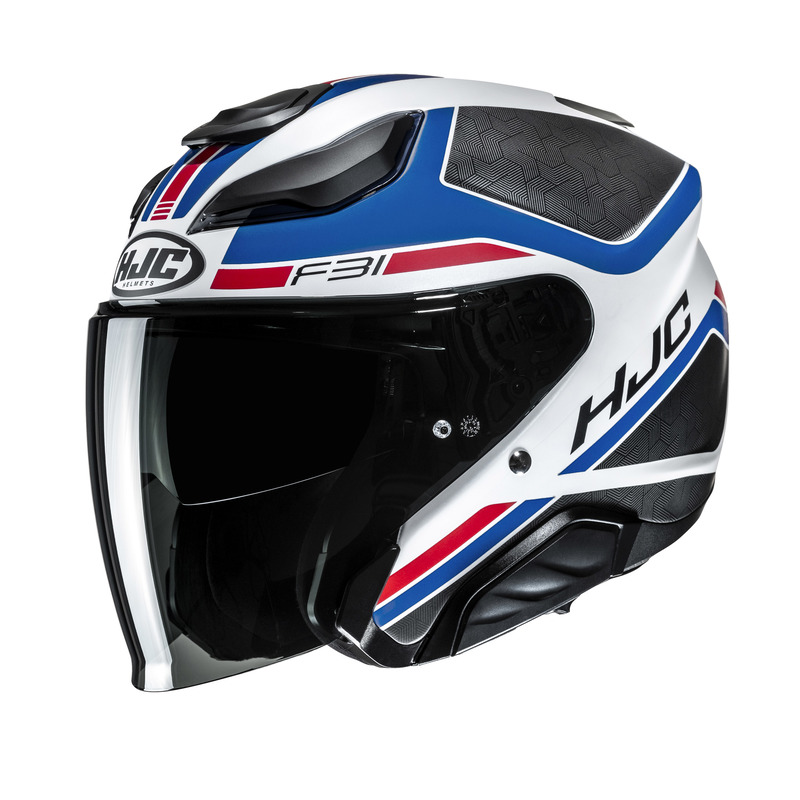 KASK MOTOCYKLOWY HJC F31 CERON BLACK WHITE