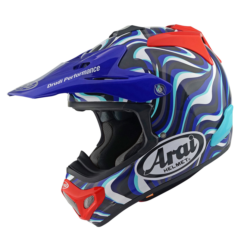 KASK MOTOCYKLOWY ARAI MX-V EVO STREAM BLUE L
