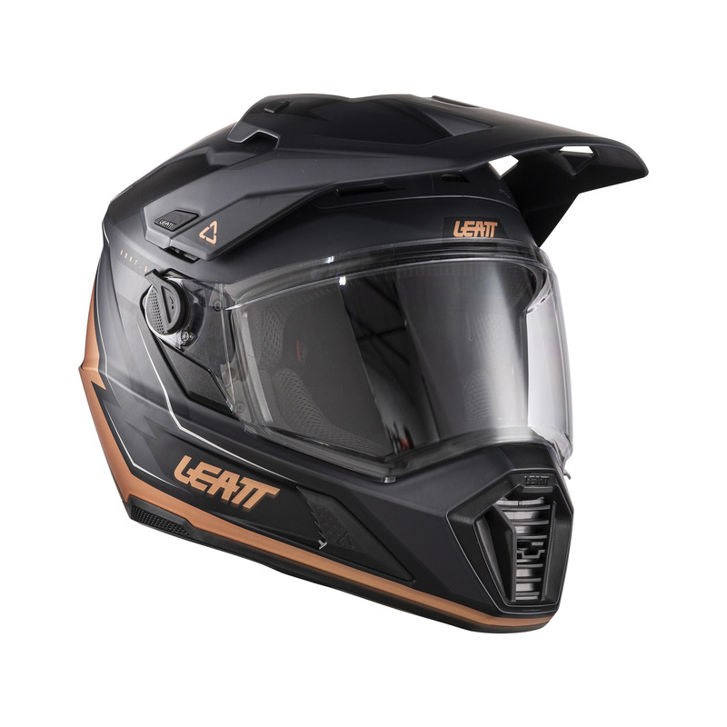 KASK MOTOCYKLOWY Z GOGLAMI LEATT ADV 7.5 BLACK BRONZE