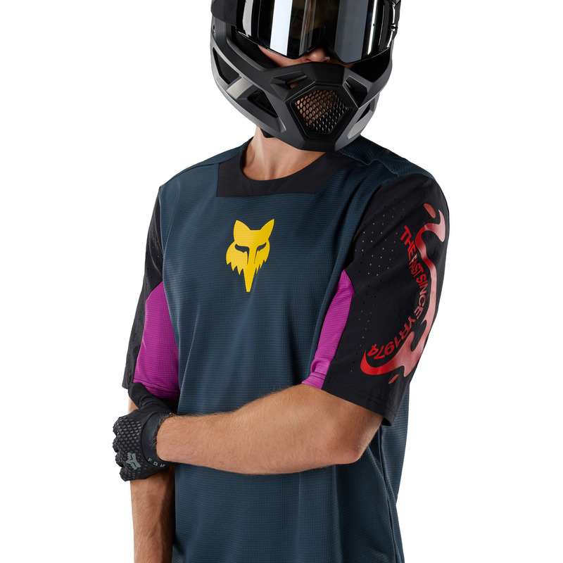 KOSZULKA ROWEROWA FOX DEFEND SS CREATION GALAXY BLUE S