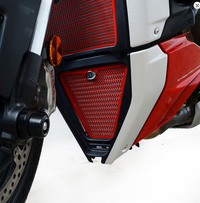 OSŁONA CHŁODNICY OLEJU RG RACING DUCATI STREETFIGHTER V4(S) 20- TITANIUM