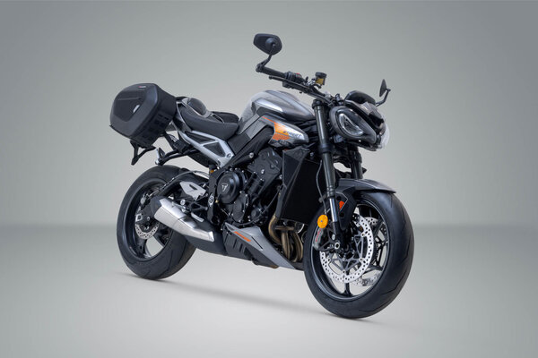 ZESTAW SAKW PRO BLAZE H I STELAŻY SW-MOTECH TRIUMPH STREET TRIPLE 765 (19-) BLACK