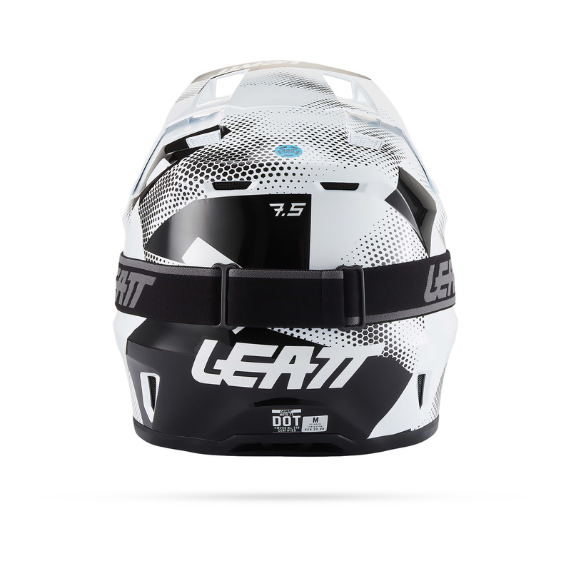 KASK MOTOCYKLOWY Z GOGLAMI LEATT KIT MOTO 7.5 CAMO BLACK WHITE L