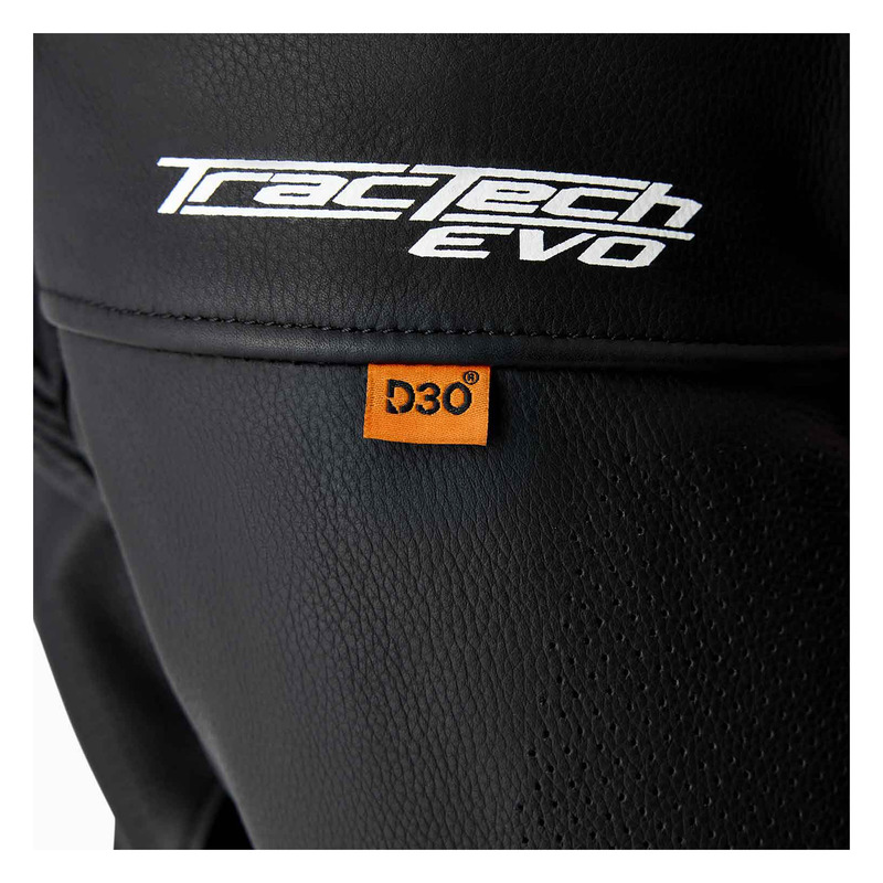 KURTKA MOTOCYKLOWA SKÓRZANA RST TRACTECH EVO D3O BLACK FLUO RED S