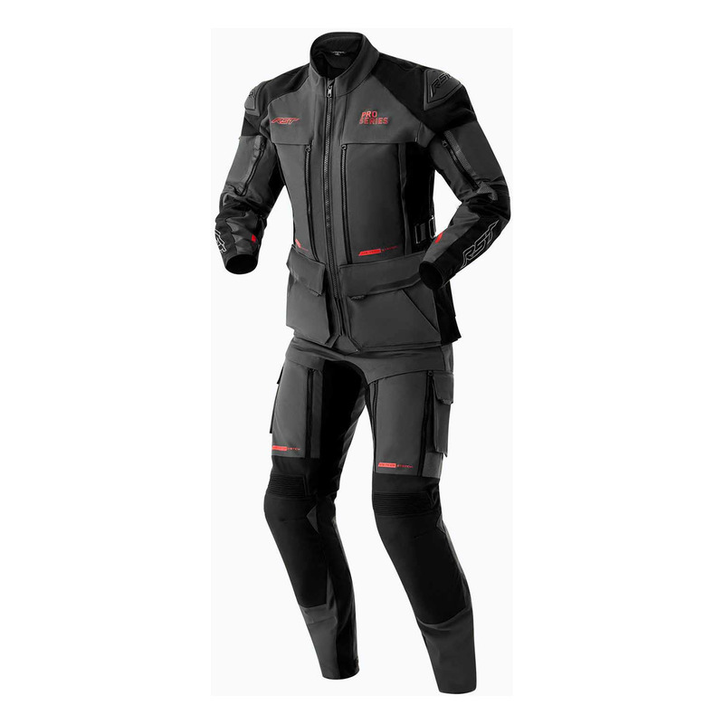 KURTKA MOTOCYKLOWA TEKSTYLNA RST PRO SERIES ADVENTURE D3O GREY BLACK XXL