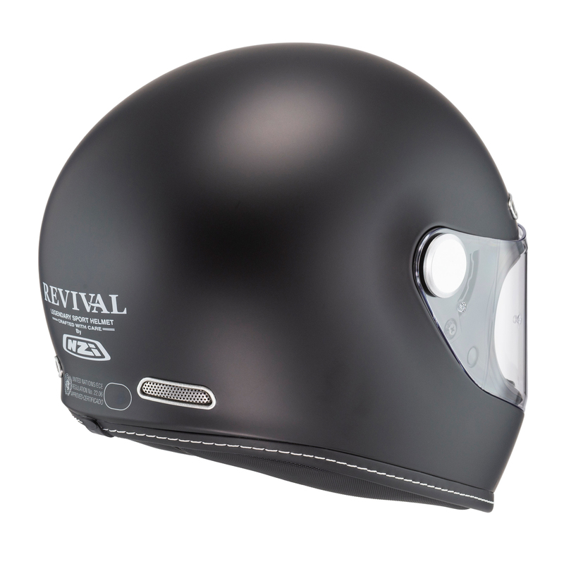 KASK MOTOCYKLOWY NZI REVIVAL MATT BLACK