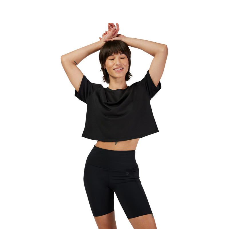 T-SHIRT DAMSKI FOX FORUMS TECH BLACK
