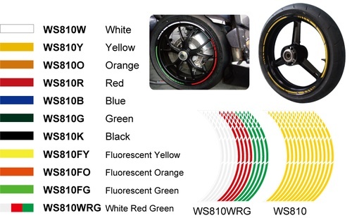 PASKI NA FELGĘ KEITI REFLECTIVE STICKER BLACK