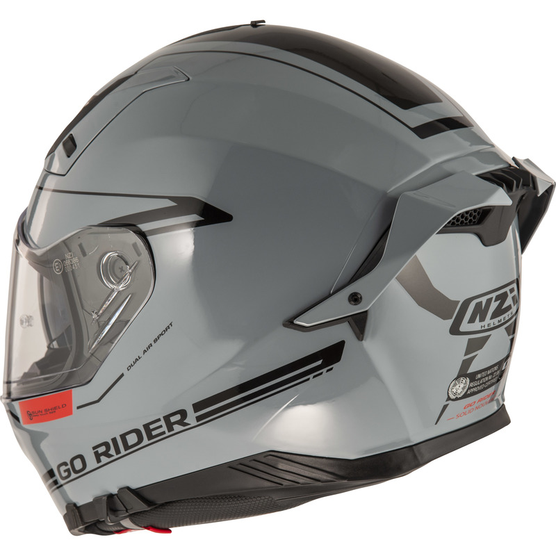 KASK MOTOCYKLOWY NZI GO RIDER STREAM DUO SOLID NOUVEAU NARDO GREY S