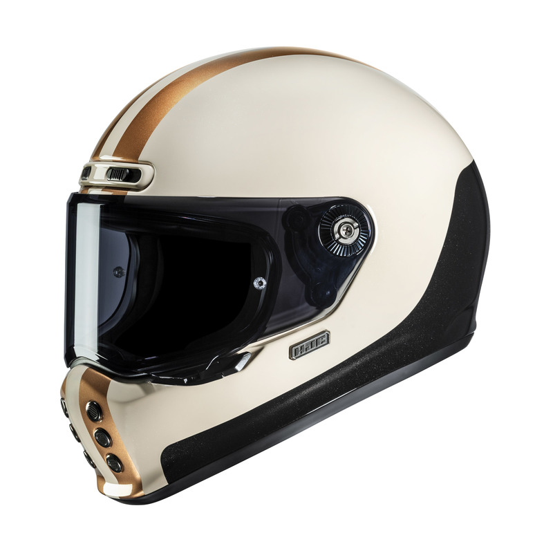 KASK MOTOCYKLOWY HJC V10 CORE BEIGE GOLD XL