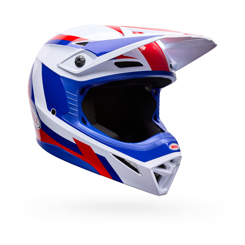 KASK MOTOCYKLOWY BELL MX-10 MIPS DYNO RED WHITE