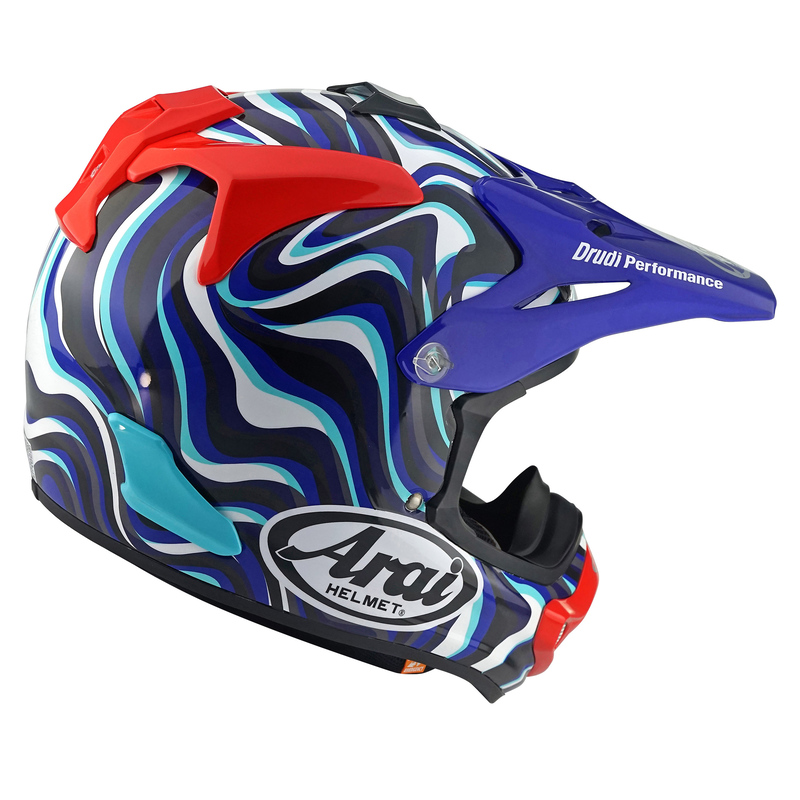 KASK MOTOCYKLOWY ARAI MX-V EVO STREAM BLUE L