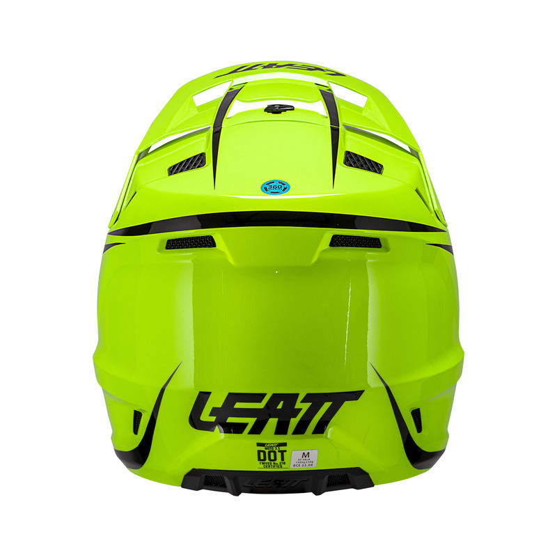 KASK MOTOCYKLOWY Z GOGLAMI JUNIOR LEATT KIT MOTO 3.5 NEON YELLOW M