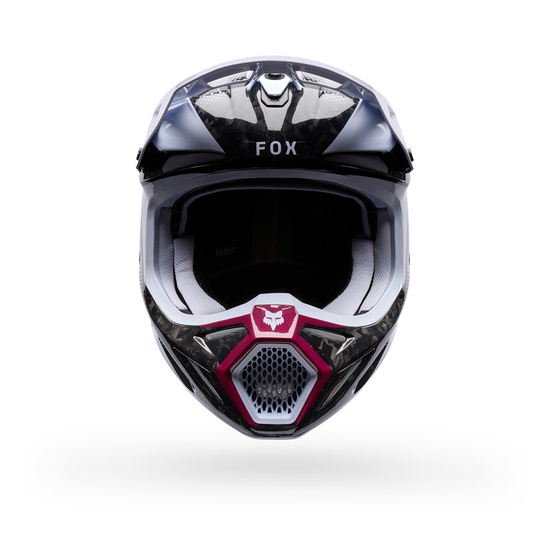 KASK MOTOCYKLOWY FOX V3 RS TACTILE WHITE