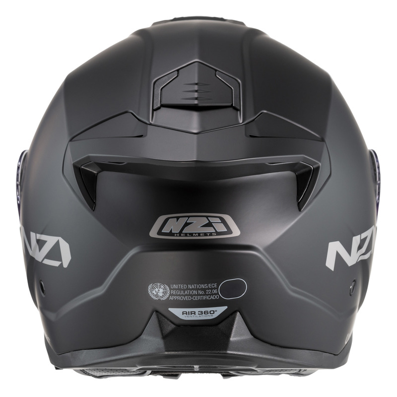 KASK MOTOCYKLOWY NZI COMBI 3 DUO MATT BLACK