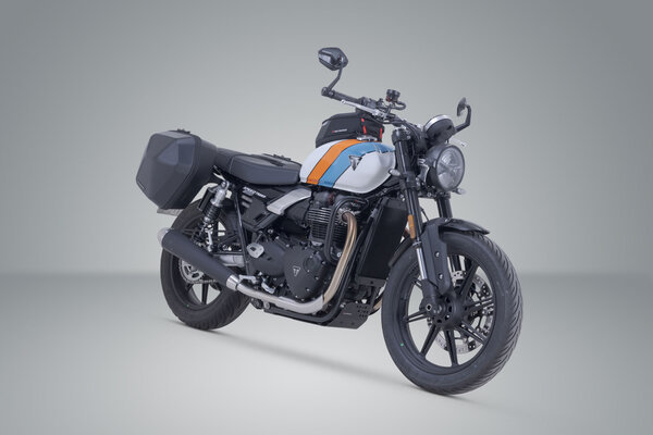 ZESTAW KUFRÓW BOCZNYCH URBAN ABS I STELAŻY SW-MOTECH 2X 16.5 L. TRIUMPH SPEED TWIN 900 (24-)