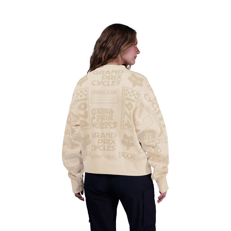 BLUZA DAMSKA FOX CIRCA 74 OVERSIZED FLEECE CREW OFF WHITE