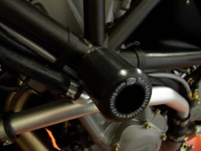 CRASHPADY CLASSIC RG RACING MV AGUSTA BRUTALE LOWERS BLACK