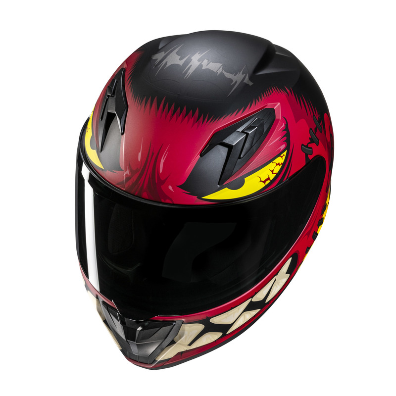 KASK MOTOCYKLOWY JUNIOR HJC Y10 FRANK RED BLACK