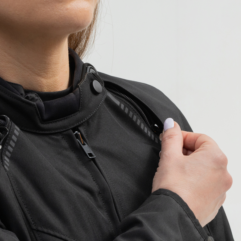 KURTKA MOTOCYKLOWA TEKSTYLNA DAMSKA BROGER GRID BLACK WM